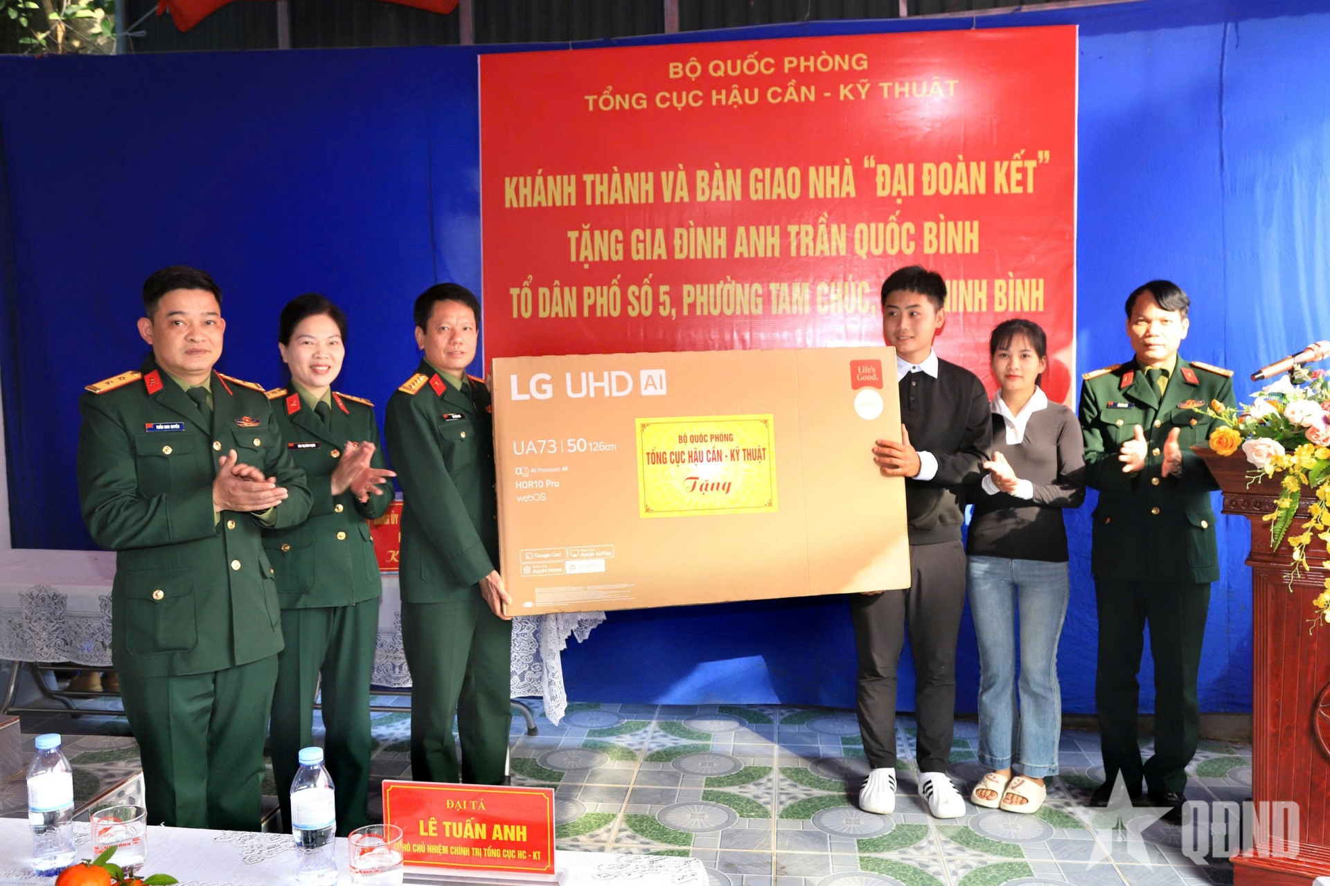 Tổng cục Hậu cần - Kỹ thuật khánh thành, bàn giao “Nhà đại đoàn kết” tại Ninh Bình